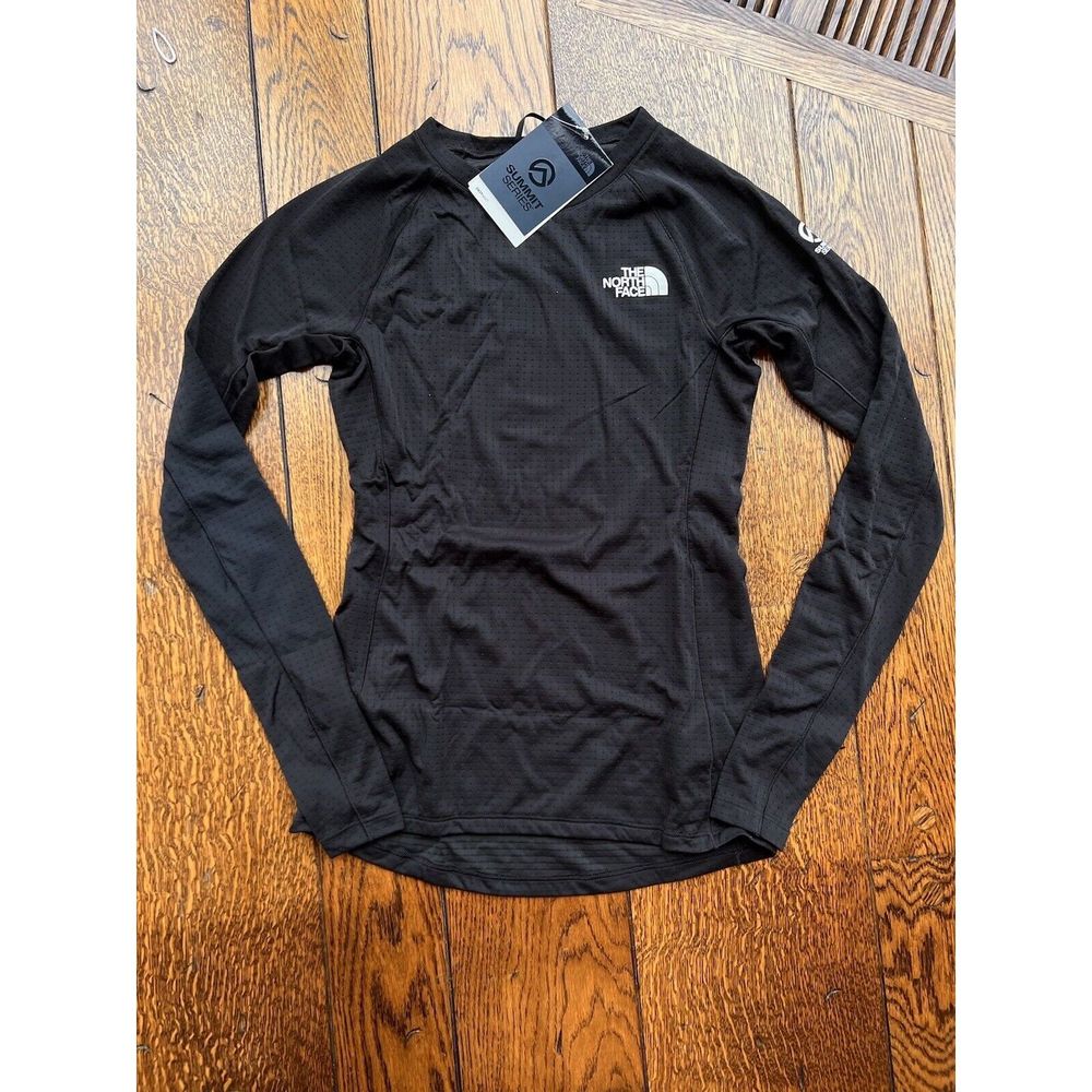 2022 NWT WOMENS THE NORTH FACE DOTKNIT CREW 1st LAYER TOP Size XL $90 black